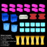 glow party items for hire