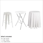 Cocktail Party Package, Bar Table Package, Cocktail Packages for hire