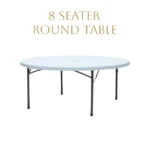 8 Seater Round Table, 8 Seat Round Table, 1.5m round table, 8 people round table